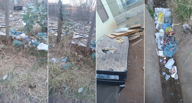 Moradores denunciam que inquilinos estão formando lixão a céu aberto do Residencial Cajazeiras