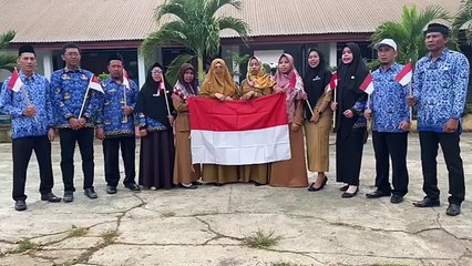 Ucapan Dirgahayu RI yang ke 77 Tahun oleh Guru SMPN 22 Lantari Jaya