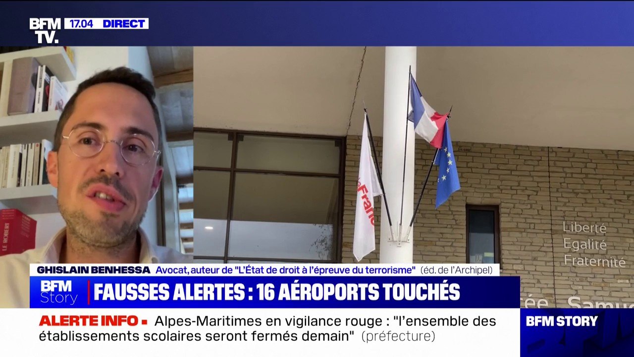 Fausses alertes à la bombe: "La peur de la sanction pénale ne joue plus du tout comme elle jouait il y a quelques décennies", pour l'avocat Ghislain Benhessa