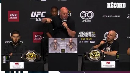 Hasbulla se roba las miradas de cara al evento del año UFC:294 entre Makhachev y Volkanovski