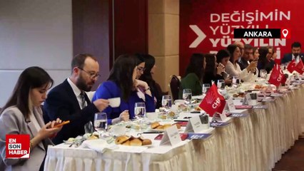 Özgür Özel Ankara’da CHP muhabirleriyle bir araya geldi