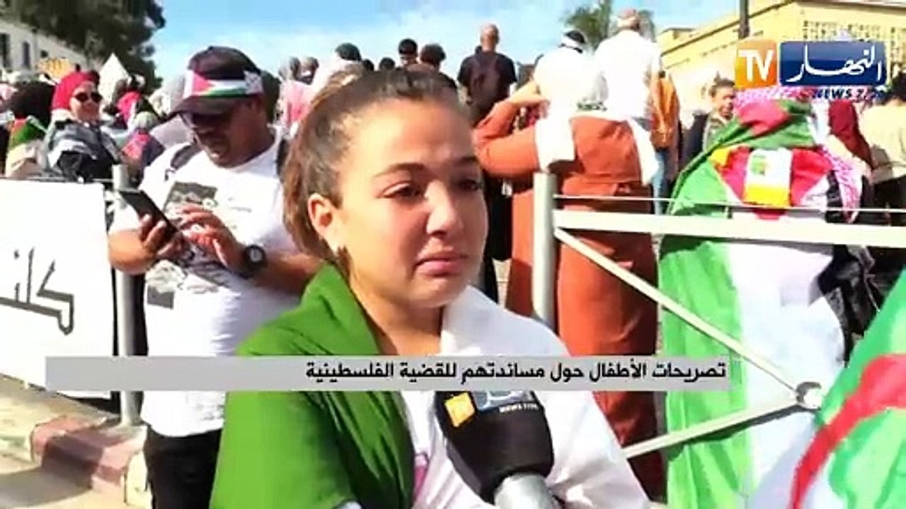 مجتمع: أطفال في مسيرة لنصرة الأقصى..حب فلسطين عقيدة الجزائريين