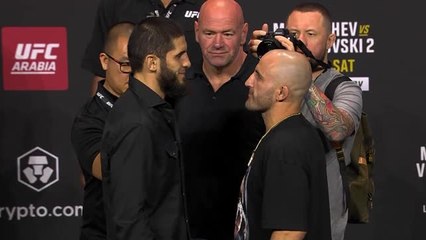 UFC 294 - Beaucoup de respect entre Makhachev et Volkanovski durant leur face-à-face