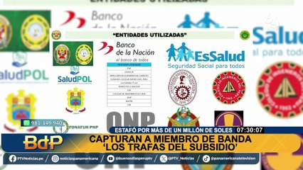 Cae miembro de "Los Trafas del Subsidio": estafaban a familiares de personas fallecidas