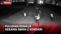 Detik-Detik Puluhan Remaja Serang SMKN 2 Kendari, Sejumlah Ruangan Rusak