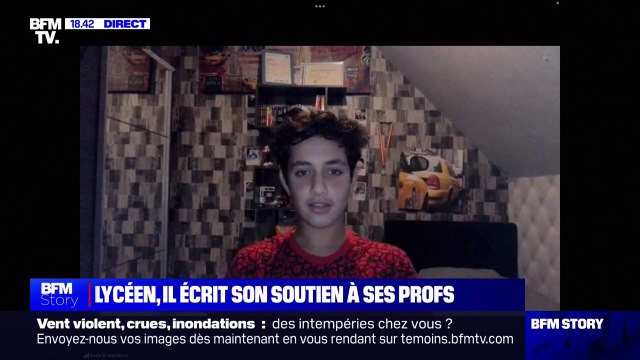 Ils ont été touchés par ma lettre : Le témoignage de Reda, élève de terminale au lycée Frémont de Lisieux (Calvados), auteur d'une lettre de soutien à ses professeurs après la mort de Dominique Bernard