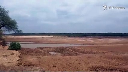 El río Pilcomayo está seco y la gente pide ayuda urgente