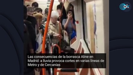'Jarrea' en el interior de un vagón del Metro de Madrid