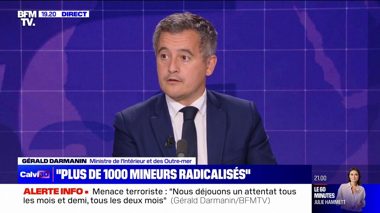 Menace terroriste: "Être ministre de l'Intérieur, c'est un métier difficile", affirme Gérald Darmanin