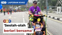 'Seolah-olah berlari bersama', bapa bersama anak Cerebral Palsy cetus inspirasi