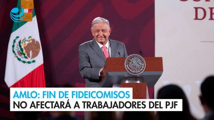 Скачать видео: AMLO da su palabra de que fin de fideicomisos no afectará a trabajadores del PJF