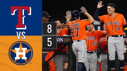 Resumen Astros de Houston vs Rangers de Texas / MLB 18-10-2023