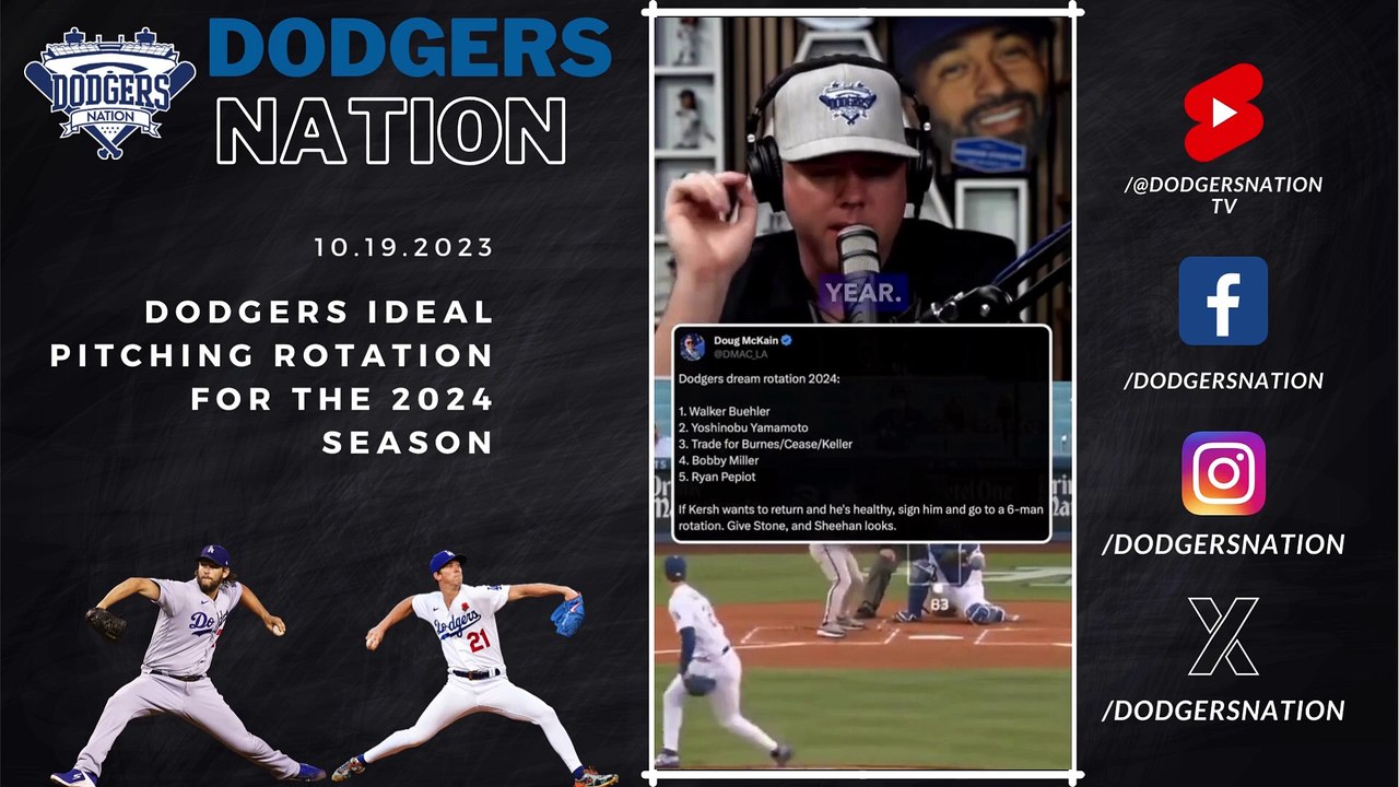Dodgers Dream Pitching Rotation For 2024 Season video Dailymotion
