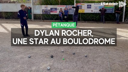 Dylan Rocher, une star de la pétanque au boulodrome couvert de Maizières-la-Grande-Paroisse