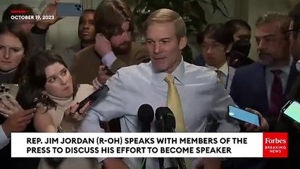 BREAKING NEWS: Jim Jordan Speaks After GOP Meeting On His Bid Speakership
