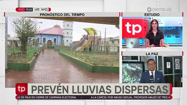 La Paz tendrá lluvias de corta duración y poca intensidad, según pronostica el Senamhi