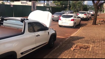 Colisão traseira é registrada na Rua Londrina, no Centro