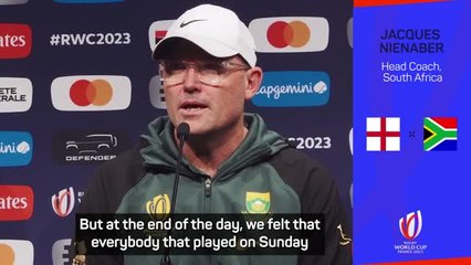 South Africa boss explains unchanged side for England semi-final