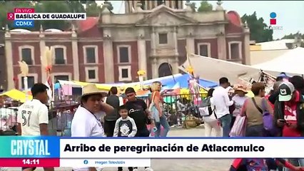 Peregrinos de Atlacomulco arriban a la Basílica de Guadalupe