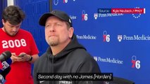 Philadelphia coach reacts to Harden skipping 76ers training