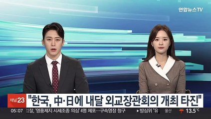 "한국, 중국·일본에 내달 26일 외교장관회의 개최 타진"