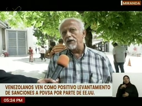 Miranda | Ciudadanos califican como positivo levantamiento de sanciones a PDVSA por parte de EE.UU.