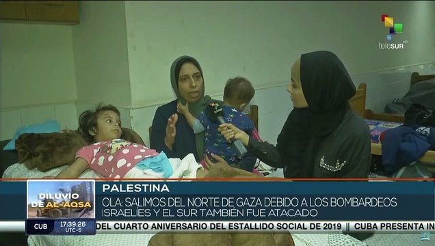 Bombardeos israelíes se extienden al norte y sur de Gaza