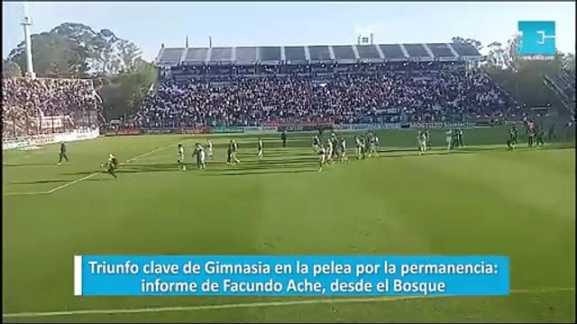 Triunfo clave de Gimnasia en la pelea por la permanencia: informe de Facundo Ache, desde el Bosque