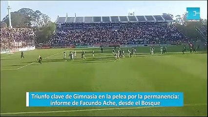 Triunfo clave de Gimnasia en la pelea por la permanencia: informe de Facundo Ache, desde el Bosque