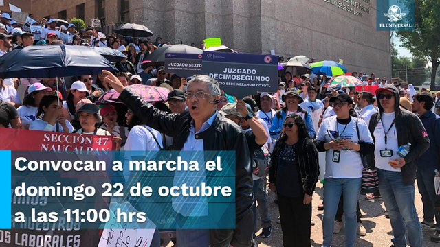 Anuncian amparos trabajadores del Poder Judicial y marcha hacia el Zócalo capitalino