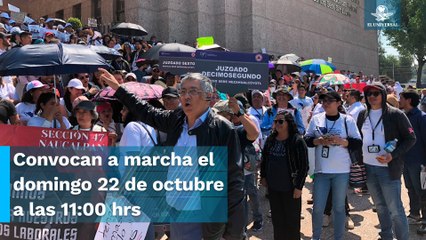 Anuncian amparos trabajadores del Poder Judicial y marcha hacia el Zócalo capitalino