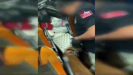 Yolcu otobüsünde 12 kilo 700 gram uyuşturucu ele geçirildi