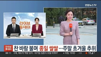 [날씨] 찬 바람 불며 종일 쌀쌀…주말 초겨울 추위