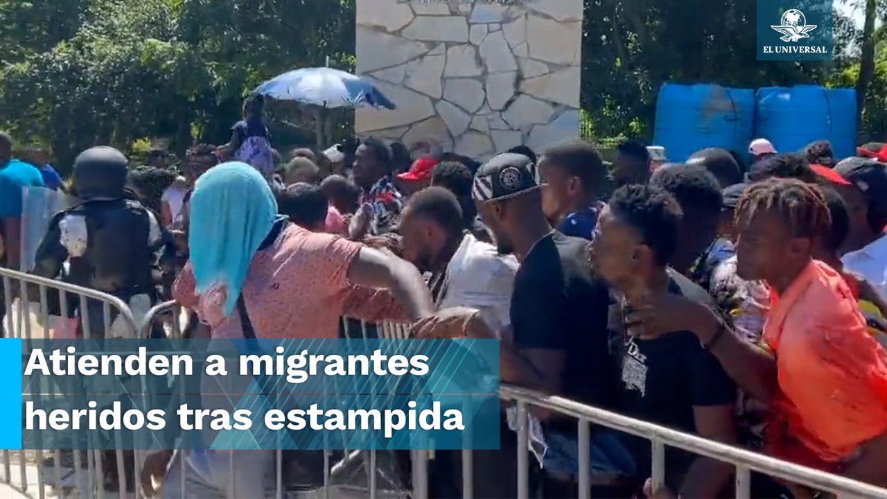 Heridos y ataques de histeria deja estampida frente a refugios en Tapachula