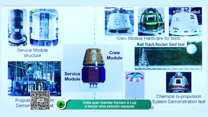 Índia quer mandar homem à Lua e lançar uma estação espacial