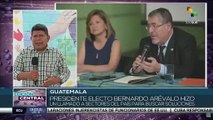 Pdte. electo Bernardo Arévalo hizo un llamado a sectores del país en favor de soluciones