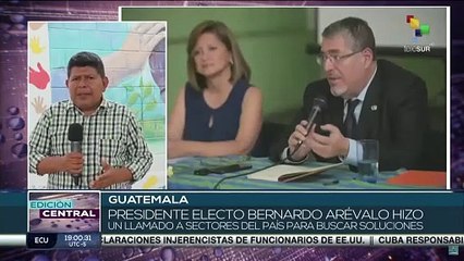 Pdte. electo Bernardo Arévalo hizo un llamado a sectores del país en favor de soluciones