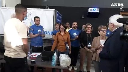 Mattarella visita la Casa dell'Amicizia della Comunita' di Sant'Egidio