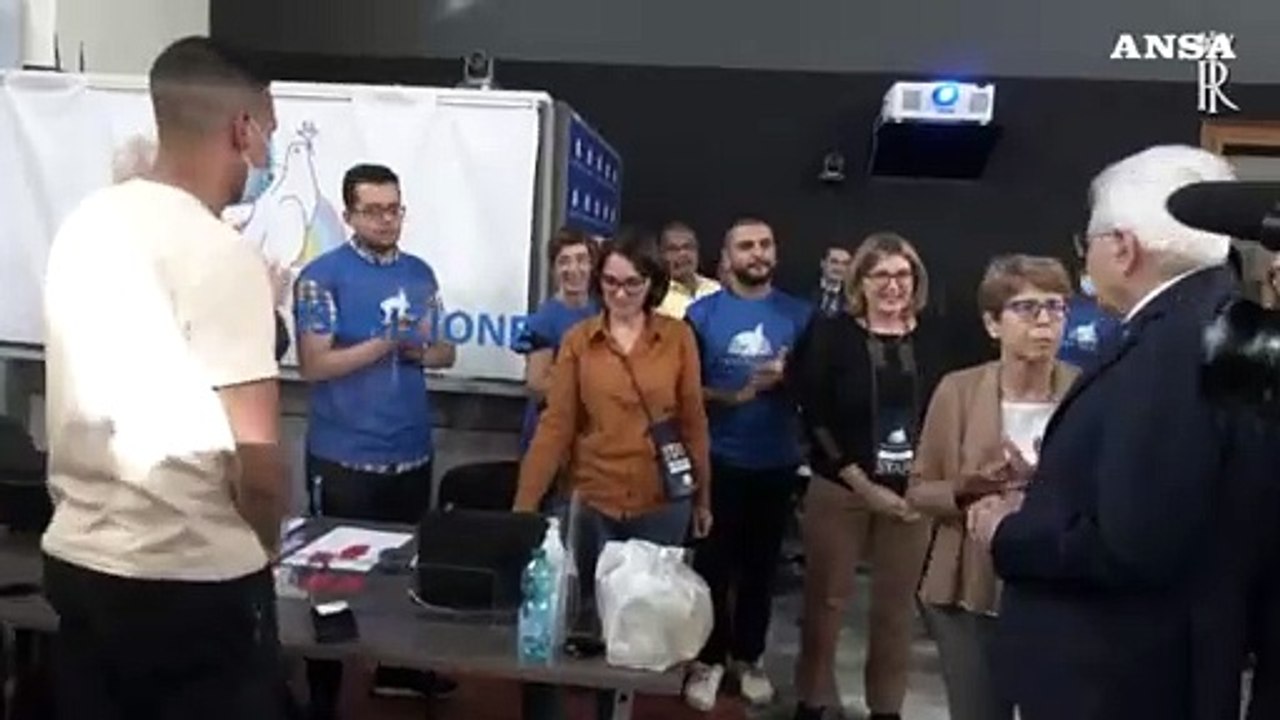 Mattarella visita la Casa dell'Amicizia della Comunita' di Sant'Egidio