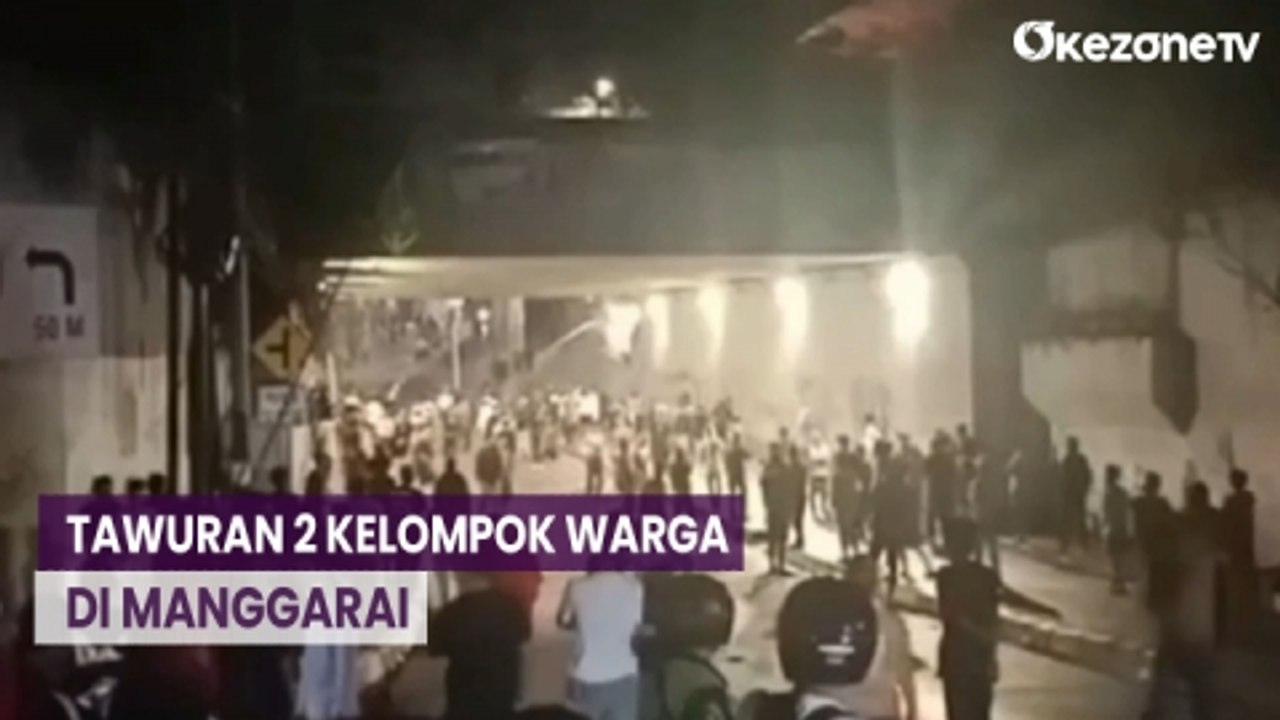 Tawuran 2 Kelompok Warga Pecah di Manggarai, Petugas Lepaskan Tembakan ke Udara