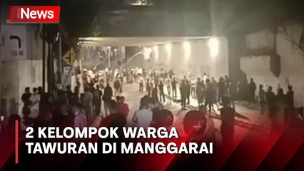 2 Kelompok Warga Terlibat Tawuran di Manggarai, Petugas Lepaskan Tembakan ke Udara