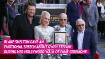 Blake Shelton Makes Gwen Stefani Cry W/ Emotional Speech About Her Life & Career