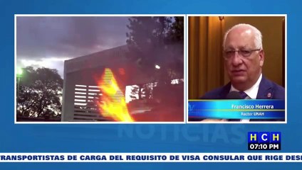 "Los encapuchados son de los colectivos que los traen a fastidiar a la UNAH": Rector