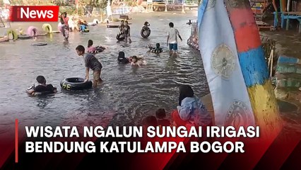 Menikmati Wahana Ngalun Susuri Sungai Irigasi Bendung Katulampa, Bogor
