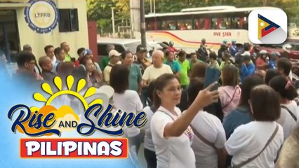 Download Video: Transport groups, nagtipon-tipon sa QC para ipakita ang suporta kay suspended LTFRB chief Teofilo Guadiz III