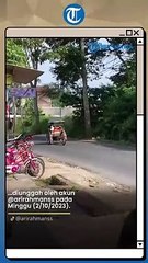 Penampakan Becak Autopilot di Jalan Bikin Heran Pengguna Jalan Netizen Emang Boleh Semandiri Ini_720p