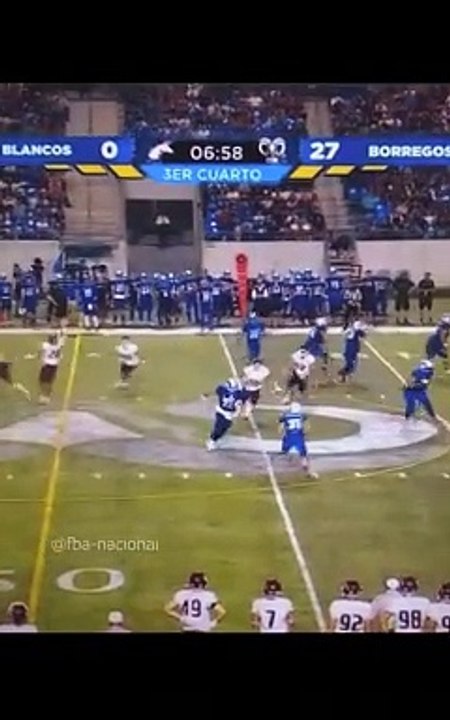 Ouch! Que contacto, lo detuvo en seco, onefa #onefa #touchdown #collegefootball #highlights #football #football