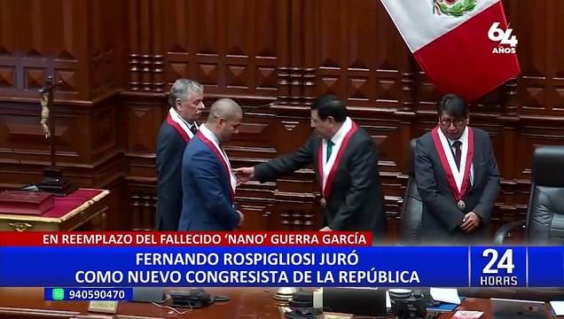 Fernando Rospigliosi juró como congresista de la República tras fallecimiento de Hernando Guerra