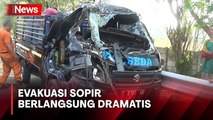 Pikap Tabrak Truk Tronton di Tol Cipularang, Sopir Tewas Terjepit