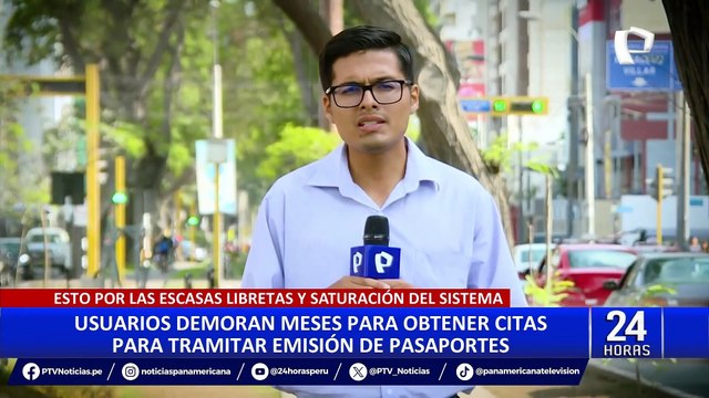 Usuarios reportan demoras en obtención de citas para tramitar pasaportes